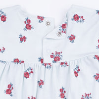 Alyssa Floral - Smocked Ruffle Long Sleeve Dress and Legging
