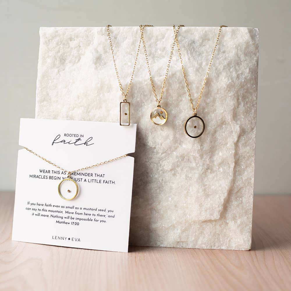 Faith Over Fear Mustard Seed Necklace-Mountain