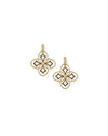 Heritage Mini Drop Earrings in Gold/Black