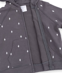 Lightning Bolt French Terry - Zip Hoodie
