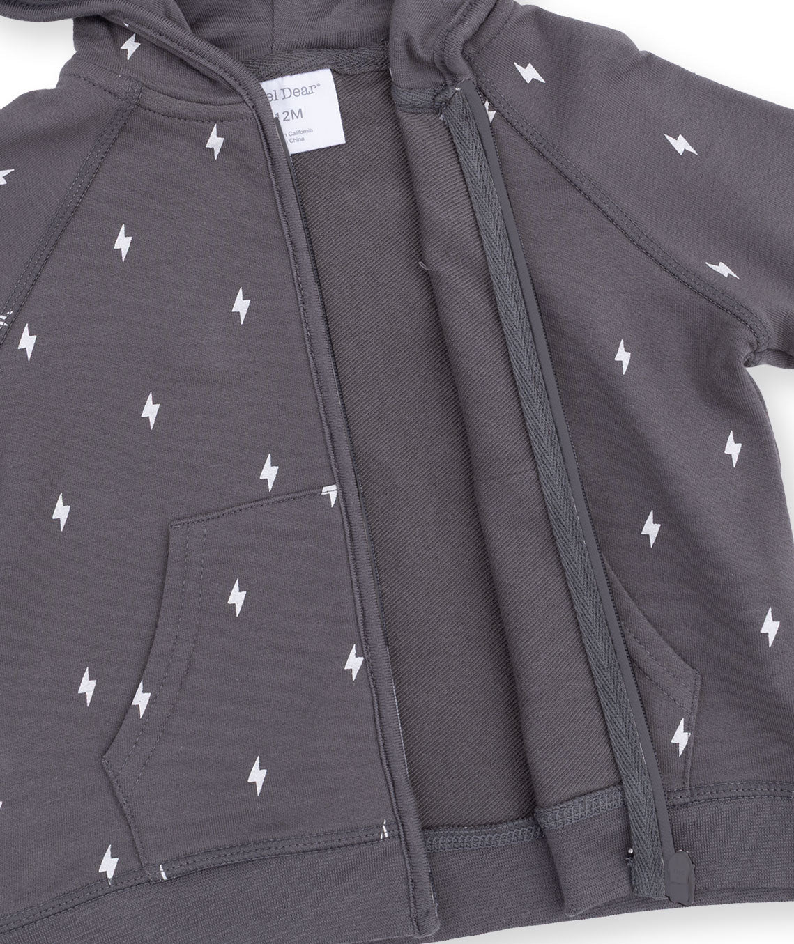Lightning Bolt French Terry - Zip Hoodie