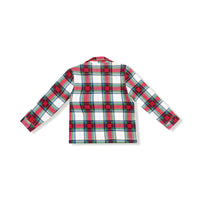 Holiday Plaid - Kids Long Sleeve Coat Style with Pant