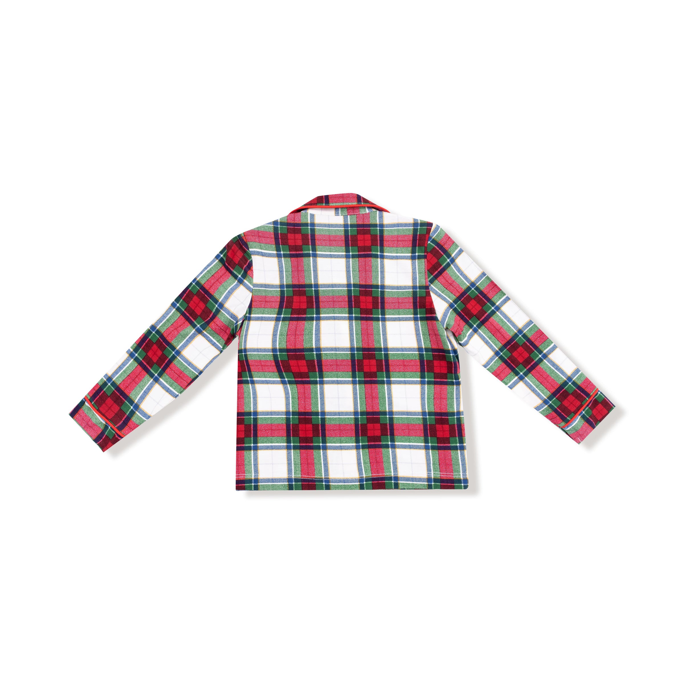 Holiday Plaid - Kids Long Sleeve Coat Style with Pant