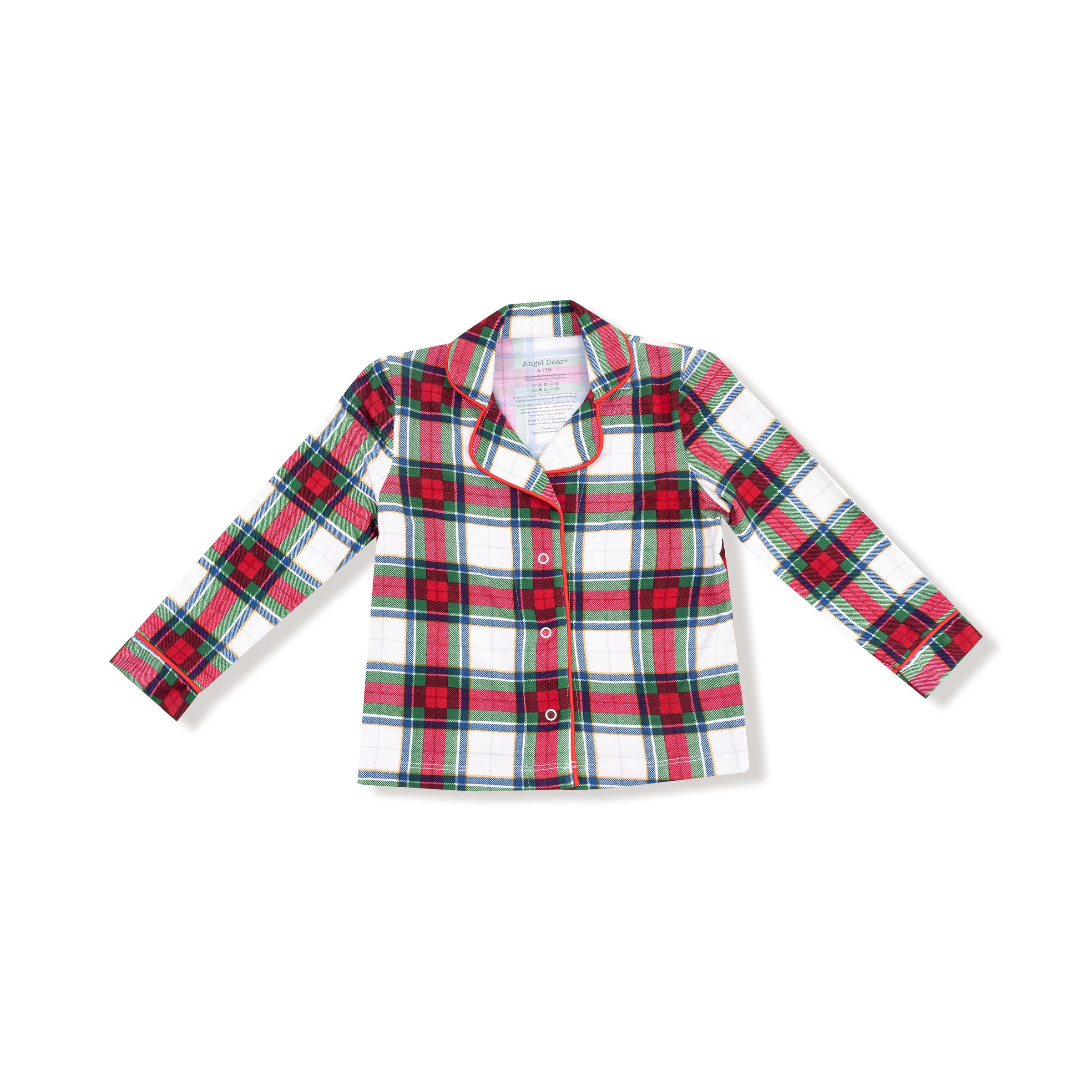 Holiday Plaid - Kids Long Sleeve Coat Style with Pant