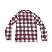 Holiday Plaid - Adult Long Sleeve Coat Style Pajama Top