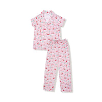 Golfing Mrs. Claus and Elves - Adult Short Sleeve Coat Style with Pants