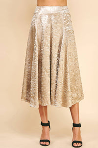 Textured Stain Midi Skirt