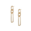 She's Spicy Link Statement Earrings in Gold: Gold