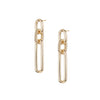 She's Spicy Link Statement Earrings in Gold
