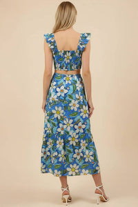 Valerie - Floral Print Tiered Midi Dress