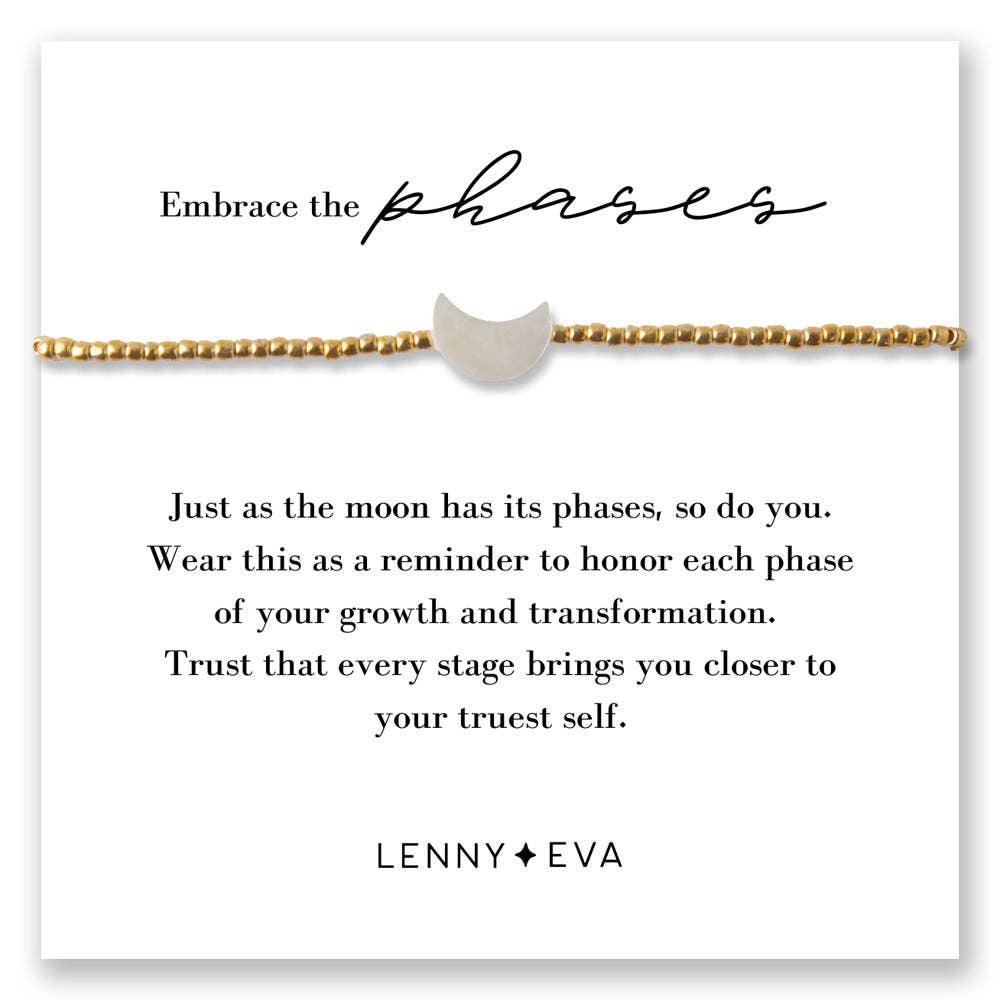 Intentions Cord Bracelet-Moon, Inspirational Gift Jewelry