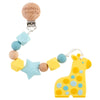 Silicone Teether with Pacifier Clip