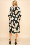 Annalyn - Floral Print Midi Dress