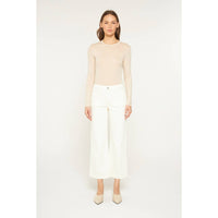 HIGH RISE CROPPED WIDE LEG WITH PATCH PKT