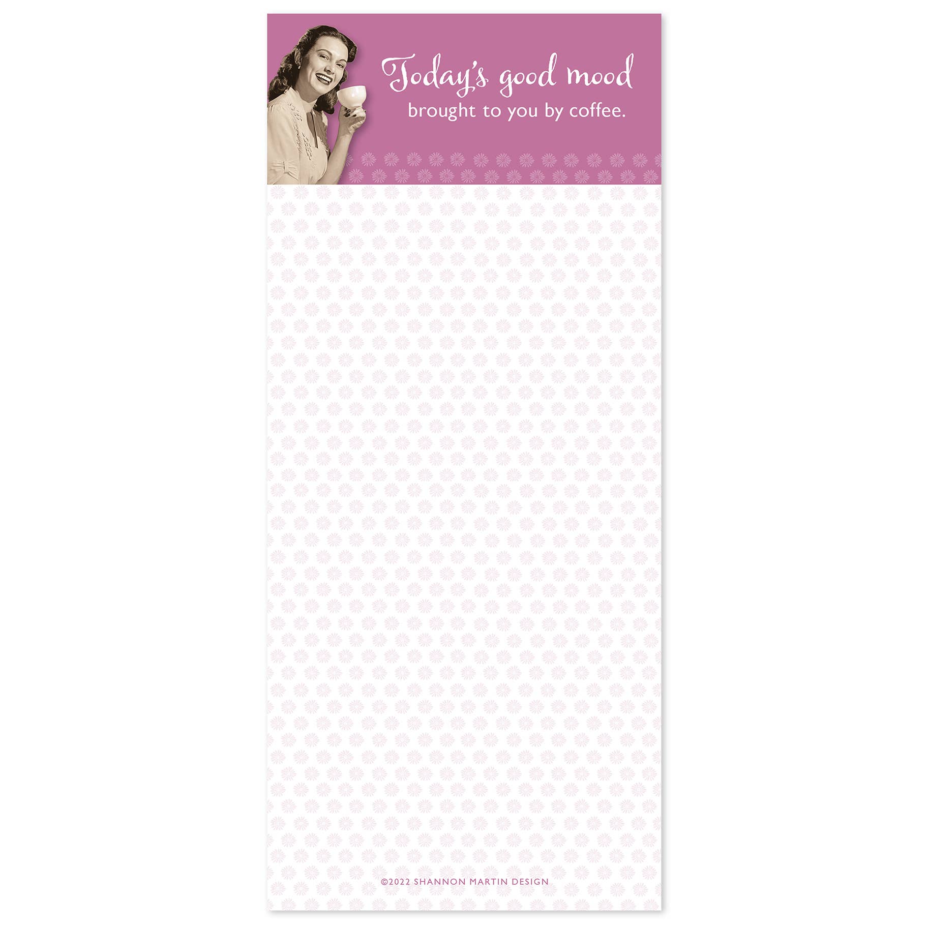 Good Mood By Coffee Magnetic List Pad