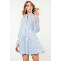 Berkley - Striped Fringe Detail Dress