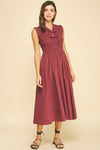 Georgina Front Tie Smocking Dress