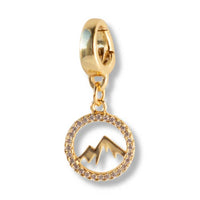 Mountain Charm, Cz, Charm Bar, Bag Charm