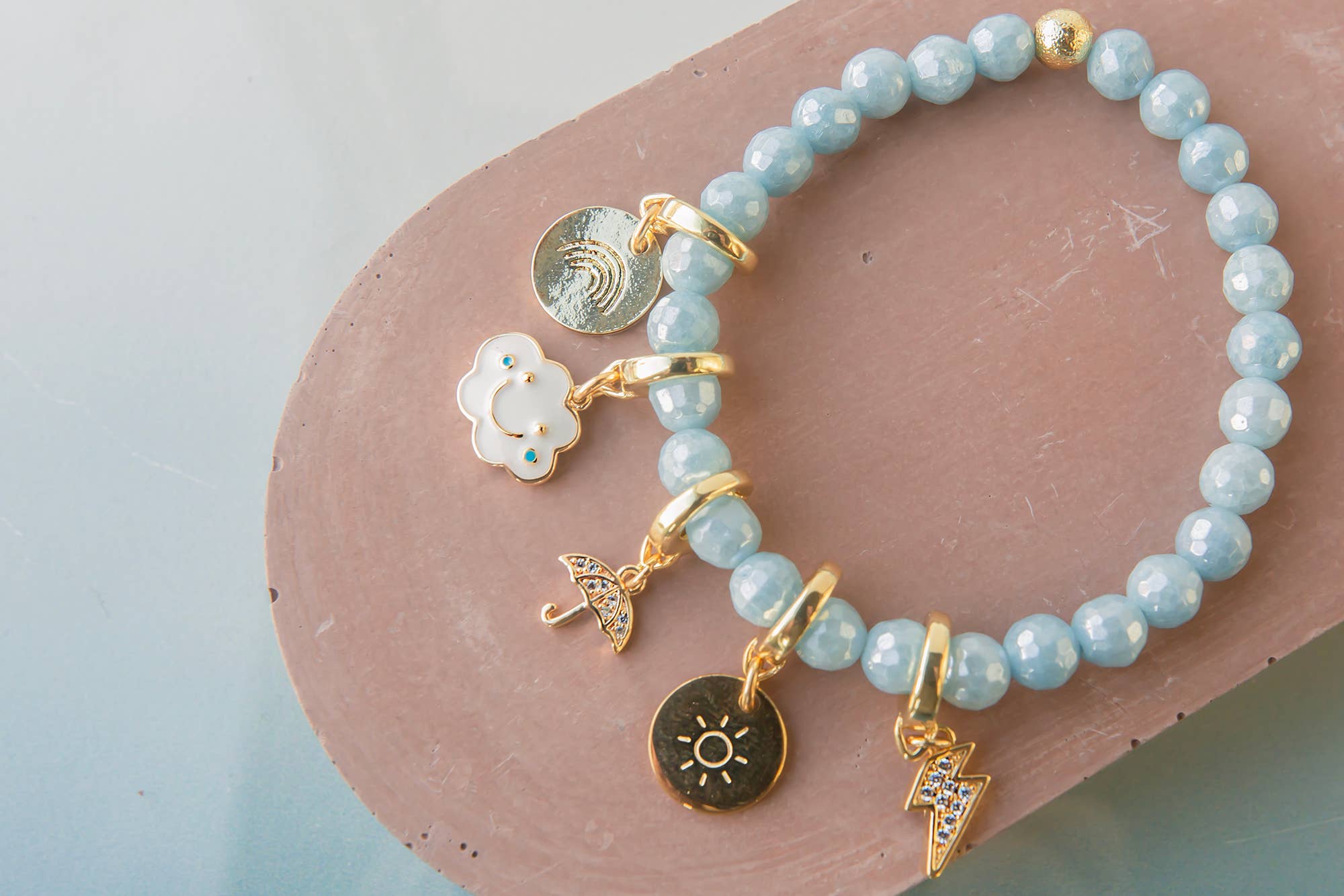 Umbrella Charm, Gold | Charm Bar,  Bag Charm