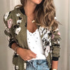 Lori - Olive Floral Bomber Jacket