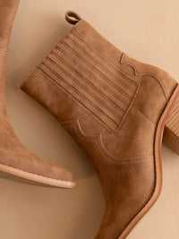 The Addison | Brown Perfectly Paneled Western Cowgirl Boot