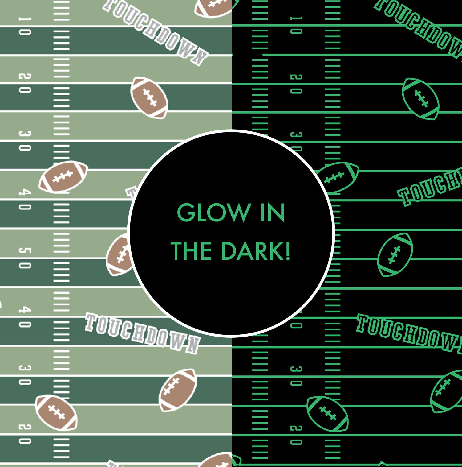 Football Field - Glow in the Dark - Lap Shoulder Bodysuit