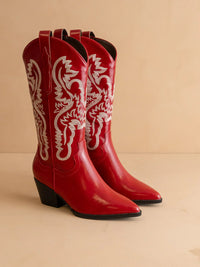 The Amaya | Cherry Classic Western Cowgirl Boot