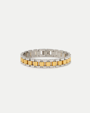 Two Tone 18K Watch Band Bracelet