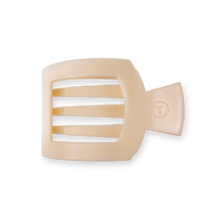 Almond Beige Medium Flat Square Hair Clip