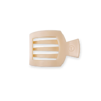 Almond Beige Small Flat Square Hair Clip