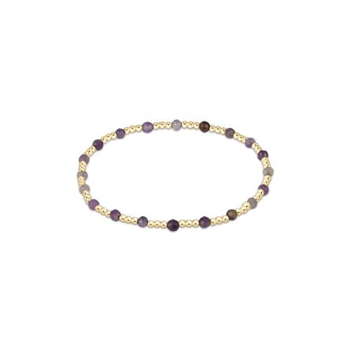 Sincerity Gemstone Gold Fall Colors 3mm Beaded Bracelet