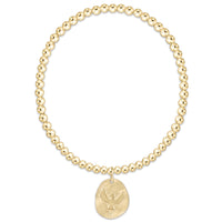 Extends Classic Gold 3mm Bracelet -  Inspire America Gold Disc