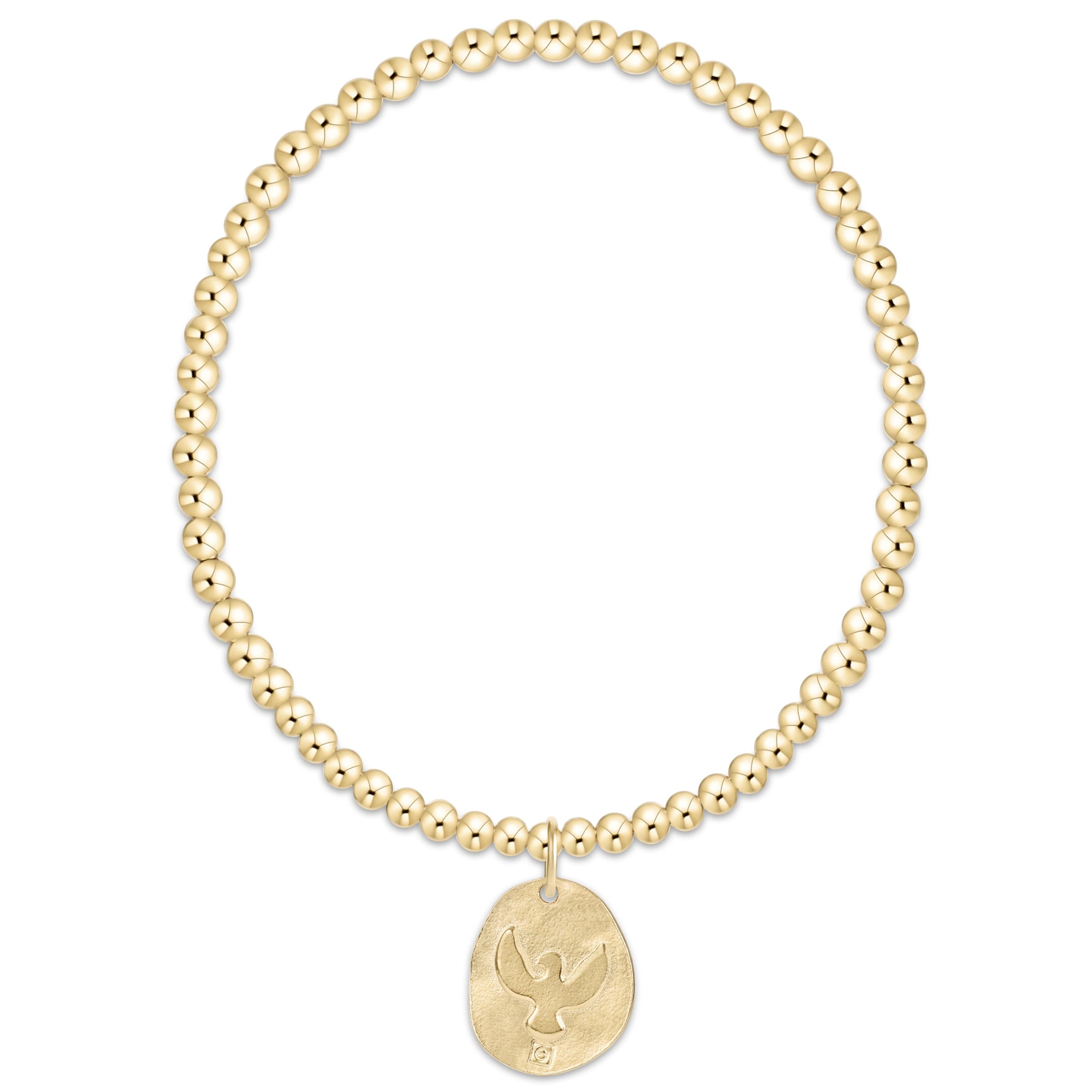 Extends Classic Gold 3mm Bracelet -  Inspire America Gold Disc