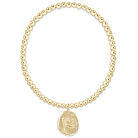 Extends Classic Gold 3mm Bracelet -  Inspire America Gold Disc