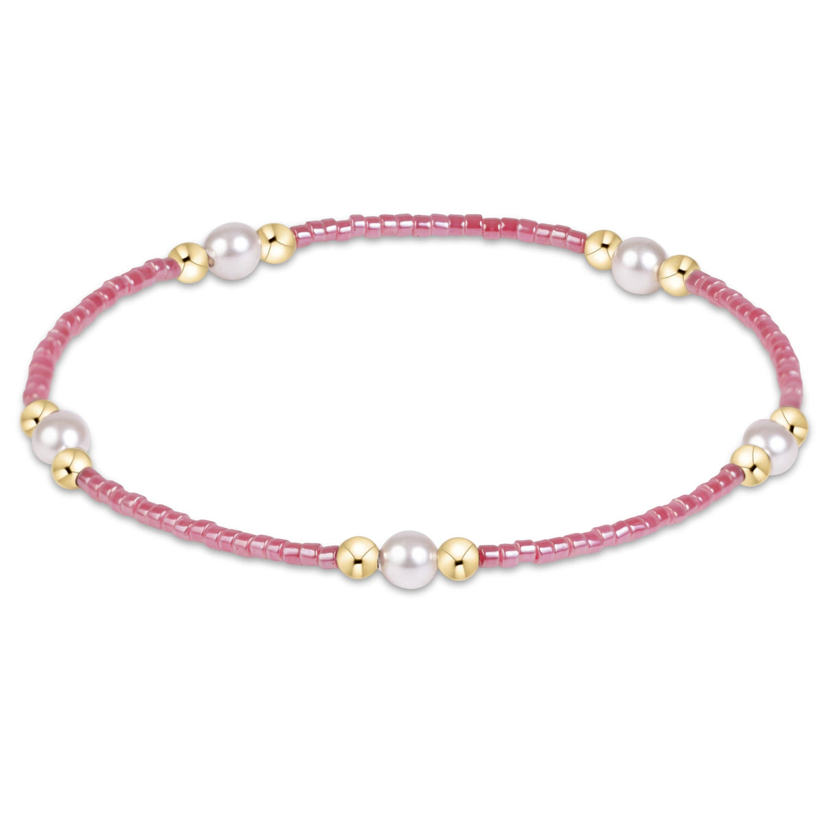 Hope Purpose Pearl Bracelet - Pink Champagne by eNewton — crystal pearl and 14kt gold-filled, at Adelyne's Boutique & Gifts in Tomball, Texas