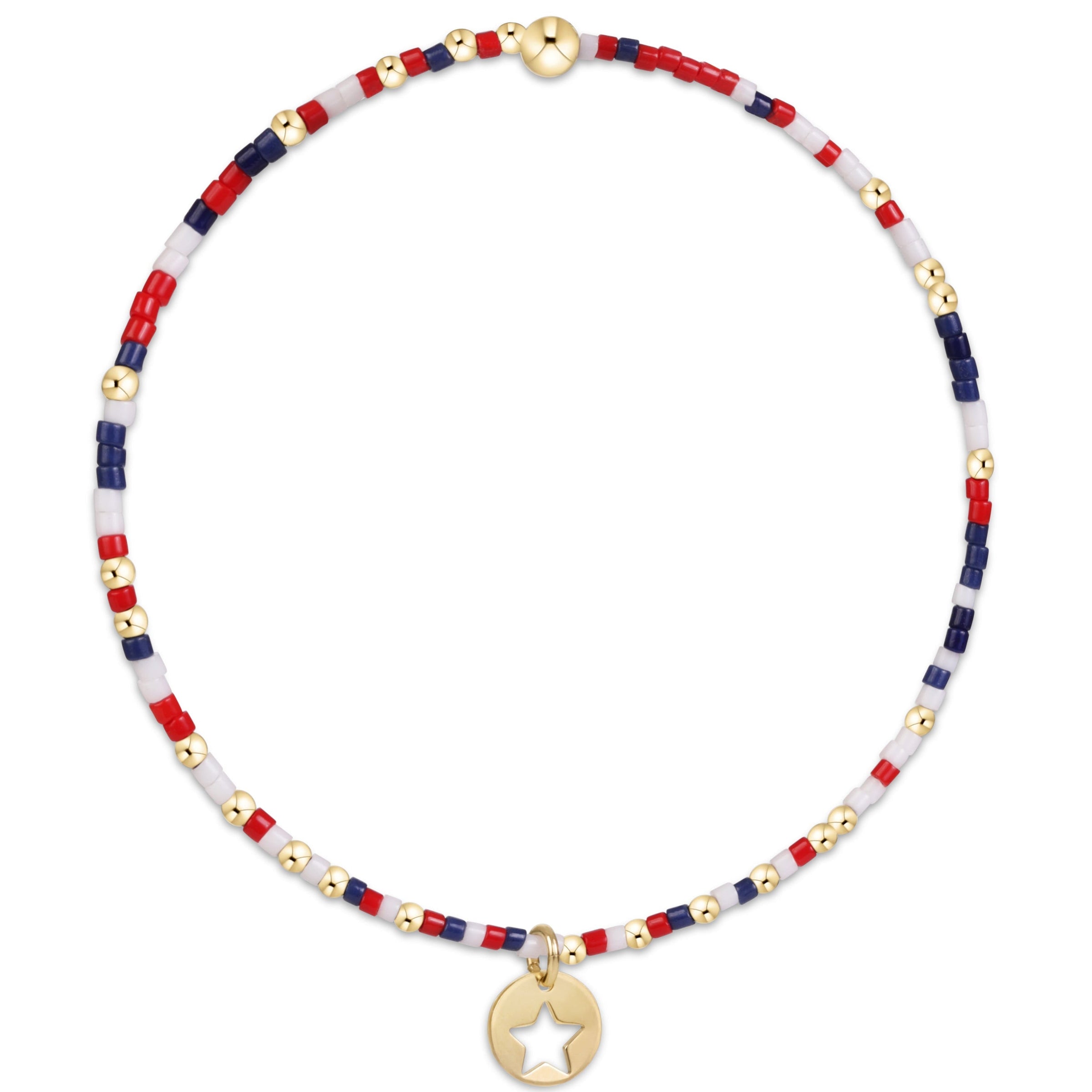 Hope Unwritten Bracelet -  Firecracker - Star Small Gold Disc