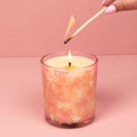 Sweet Grace Pink Bow Candle