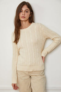 Amy Cable Crew Sweater