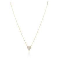 Sara Pave Heart Necklace