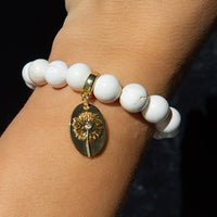 Dandelion Cross Charm, Gold, Charm Bar | Charm