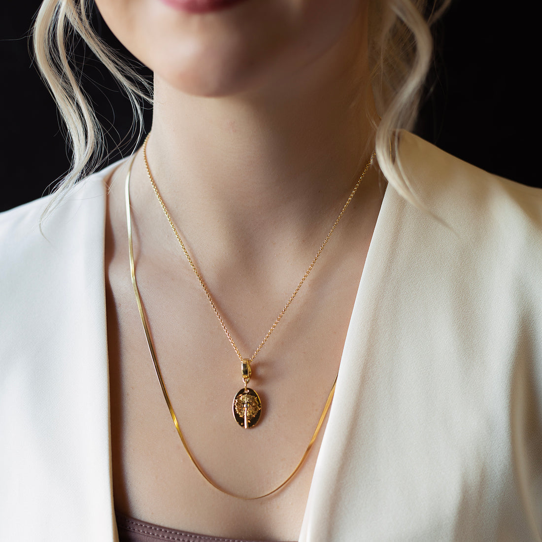 Butterfly Mother of Pearl Cross Charm, Gold, Charm Bar | Charm