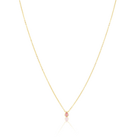 Ines Raindrop Necklace Pink