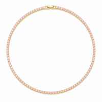 Karla Tennis Necklace Light Pink