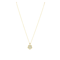 Adeline Clover Pave Pendant Necklace
