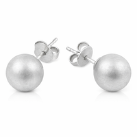 Brushed Allie Bead Stud