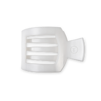 Coconut White Medium Flat Square Hair Clip