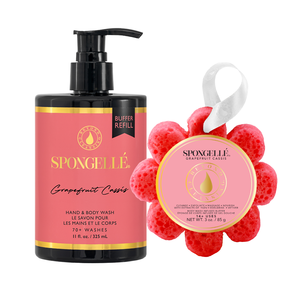 Grapefruit Cassis Boxed Flower & Body Wash Refill Set