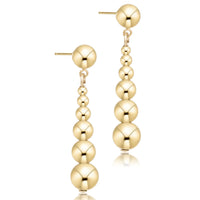 Beaded Classic Graduated Drop - Gold 6mm