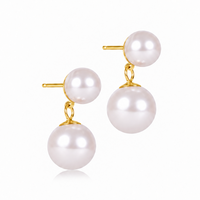 Classic Pearl 10mm Ball Drop Stud - Pearl