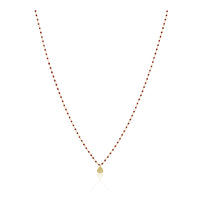 Elsa Mini Heart Necklace Red